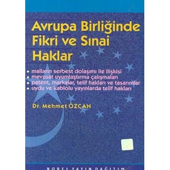 Avrupa Birliğinde Fikri Ve Sınai Haklar Mehmet Özcan