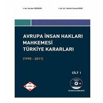 Avrupa Insan Hakları Mahkemesi Türkiye Kararları 1995-2011 ( 2 Cilt Takım) Ciltli Ahmet Cemal Ruhi