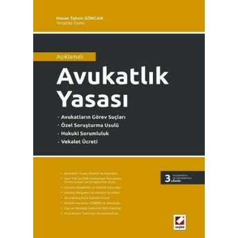 Avukatlık Yasası Hasan Tahsin Gökcan