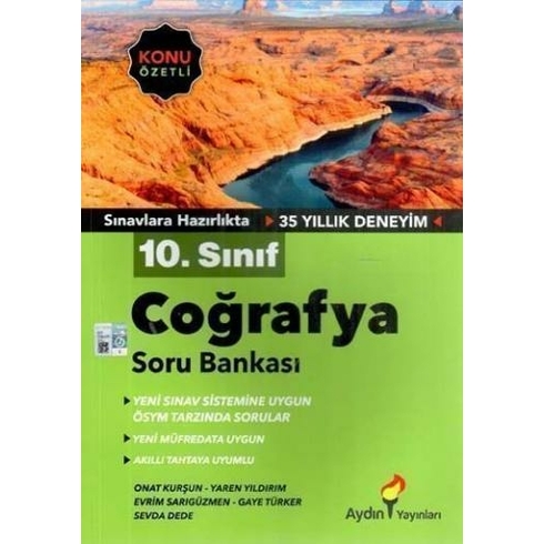 Aydın 10. Sınıf Coğrafya Soru Bankası