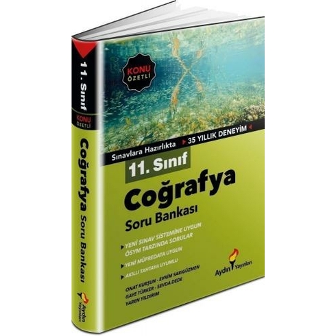 Aydın Yayınları 11.Sınıf Coğrafya Konu Özetli Soru Bankası