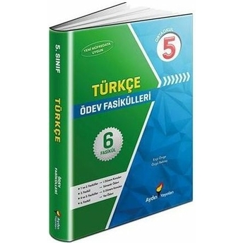 Aydın Yayınları 5. Sınıf Türkçe Ödev Fasikülleri Komisyon