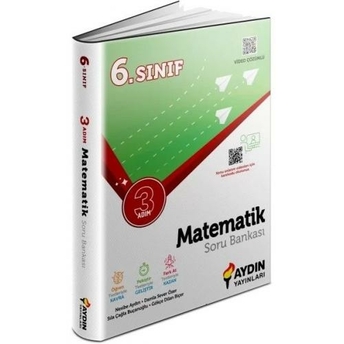 Aydın Yayınları 6. Sınıf Matematik Üç Adım Soru Bankası Nesibe Aydın