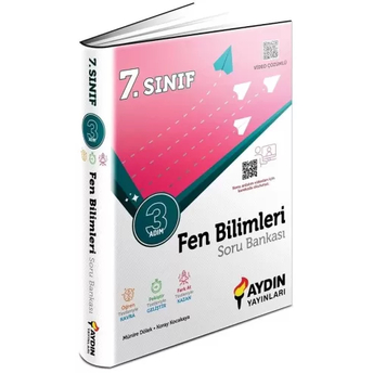 Aydın Yayınları 7. Sınıf Fen Bilimleri 3 Adım Soru Bankası Video Çözümlü Komisyon