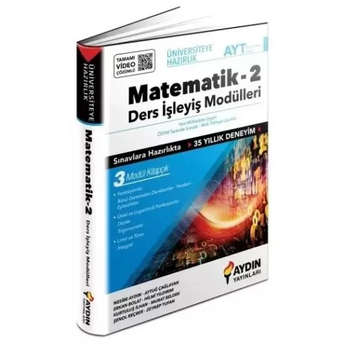 Aydın Yayınları Ayt Matematik-2 Ders Işleyiş Modülleri 3 Modül Nesibe Aydın