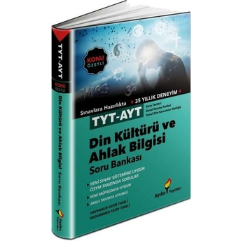 Aydın Yayınları Tyt Ayt Din Kültürü Ve Ahlak Bilgisi Konu Özetli Soru Bankası Muhammed Fatih Tekeli