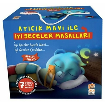 Ayıcık Mavi Ile Iyi Geceler Masalları Seti (7 Kitap Takım) Melek Dinçer