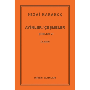 Ayinler Çeşmeler Sezai Karakoç