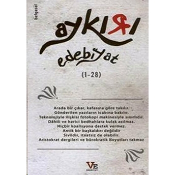 Aykırı Edebiyat (1 - 28) Kolektif