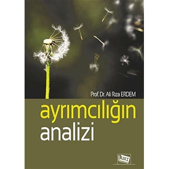 Ayrımcılığın Analizi Ali Rıza Erdem