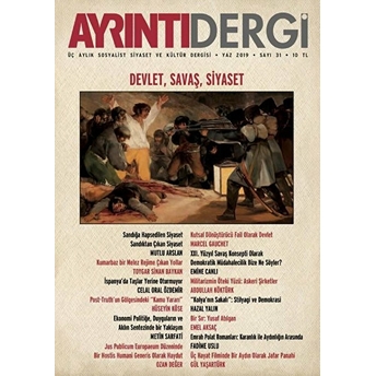 Ayrıntı Dergisi Sayı: 31 Yaz 2019 Kolektif