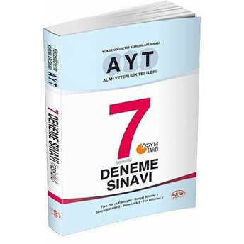 Ayt 7 Deneme Sınavı Editör Yayınevi