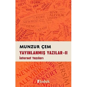 Babek Yayınları Yayınlanmış Yazılar -2