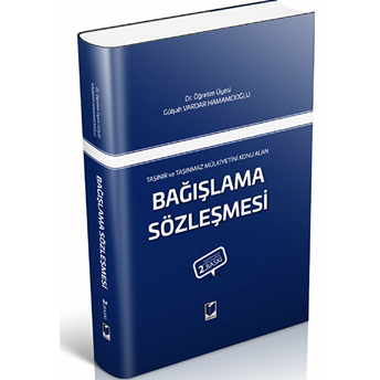 Bağışlama Sözleşmesi Ciltli Gülşah Vardar Hamamcıoğlu