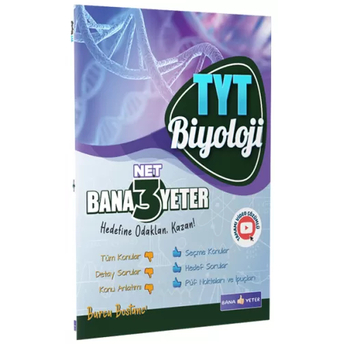 Bana Yeter Yayınları Tyt Biyoloji Bana 3 Net Burcu Bostancı