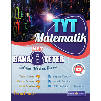 Bana Yeter Yayınları Tyt Matematik Bana 8 Net Yeter Komisyon