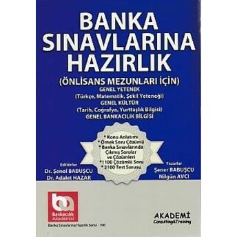 Banka Sınavlarına Hazırlık (Önlisans Mezunları Için Gy-Gk) Nilgün Avcı, Şener Babuşcu