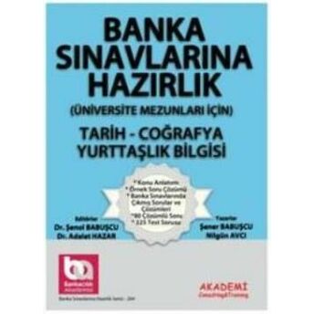 Banka Sınavlarına Hazırlık- Tarih-Coğrafya-Yurttaşlık Bilgisi -(Üniversite Mezunları Için) Nilgün Avcı