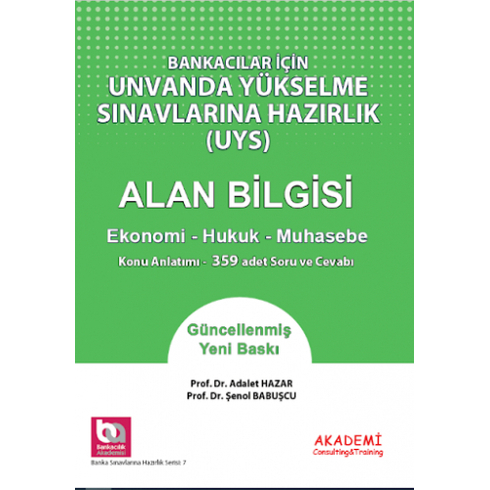 Bankacılar Için Görevde Yükselme Sınavlarına Hazırlık - Alan Bilgisi