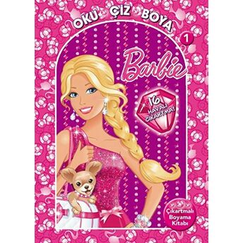 Barbie Oku Çiz Boya 1 - Çıkartmalı Boyama Kolektif