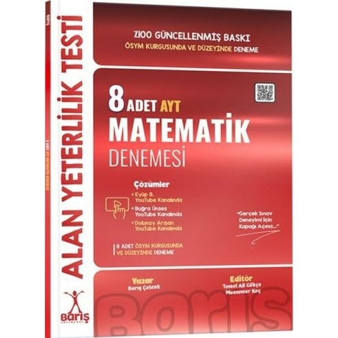 Barış Yayınları Ayt 8'Li Matematik Denemesi Barış Çelenk