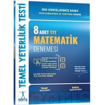 Barış Yayınları Tyt 8'Li Matematik Denemesi Barış Çelenk