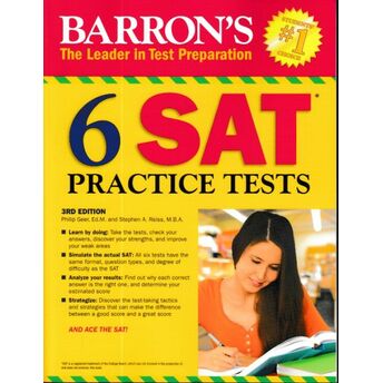 Barron's 6 Sat Practice Tests 3 Edition Philip Geer