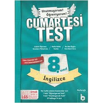 Basamak Yayınları 8. Sınıf Lgs Ingilizce Cumartesi Test