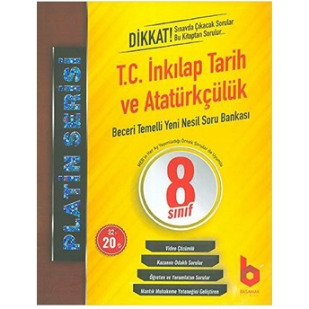 Basamak Yayınları Lgs 8.Sınıf Platin Serisi T.c. Inkılap Tarihi Ve Atatürkçülük Yeni Nesil Soru Bankası