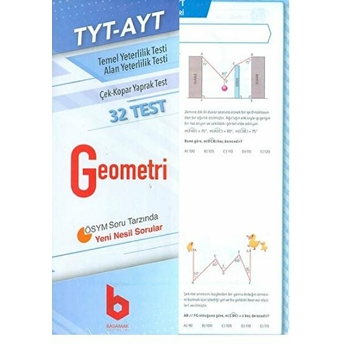 Basamak Yayınları Tyt Ayt Geometri Çek Kopar Yaprak Test Basamak Yayınları