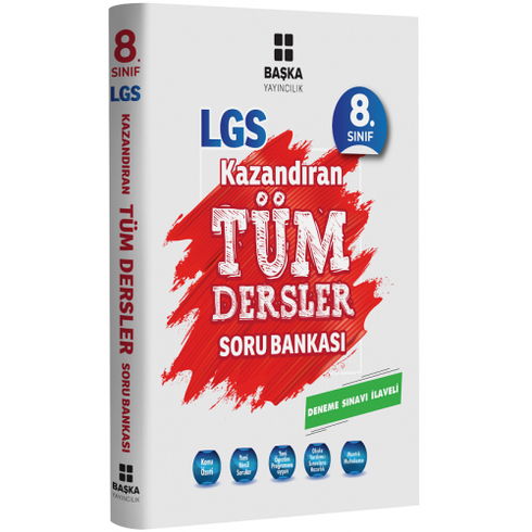 Başka Yayınları 2022 Model Lgs 8.Sınıf Tüm Dersler Soru Bankası + 1 Deneme