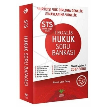 Başkent Kariyer Legalis Yurtdışı Yök Diploma Denklik Sts Hukuk Soru Bankası Kerem Çetin Tekeş