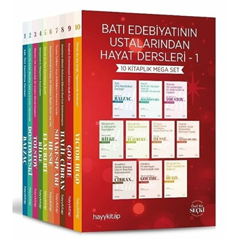 Batı Edebiyatının Ustalarından Hayat Dersleri - 1 (10 Kitap) Özgün Ozan Karadağ, Nimet Karadağ