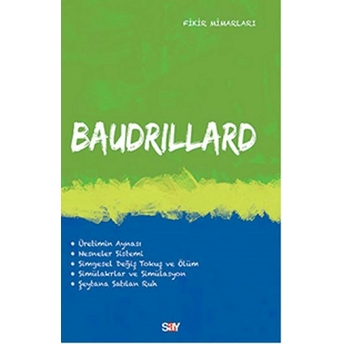 Baudrillard - Fikir Mimarları 22 Oğuz Adanır