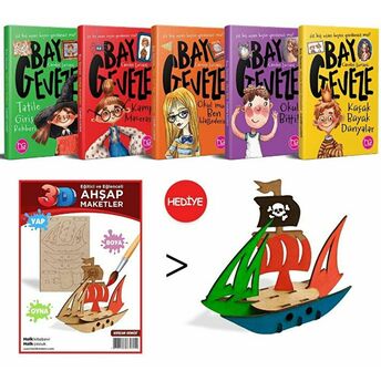 Bay Geveze 5 Kitap Takım (Korsan Gemisi 3D Ahşap Maket Hediyeli) Kolektif