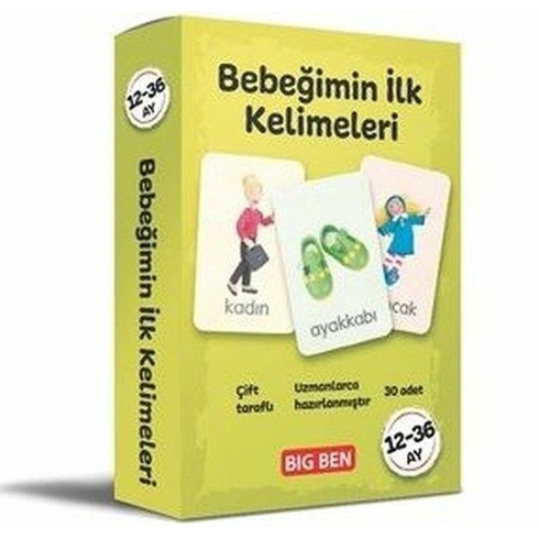 Bebeğimin Ilk Kelimeleri Kartları 12 - 36 Ay