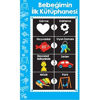 Bebeğimin Ilk Kütüphanesi Mavi (8 Kitap) Kolektif