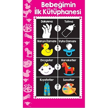 Bebeğimin Ilk Kütüphanesi Pembe (8 Kitap) Kolektif