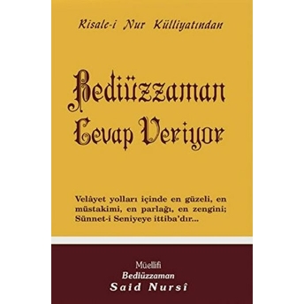 Bediüzzaman Cevap Veriyor - Orta Boy (Kod:403)