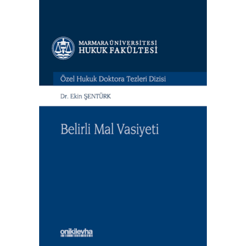 Belirli Mal Vasiyeti Ekin Şentürk