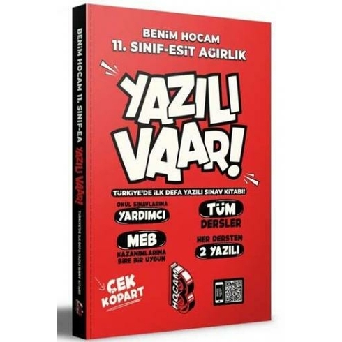 Benim Hocam 11. Sınıf Eşit Ağırlık Yazılı Var