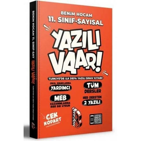 Benim Hocam 11. Sınıf Sayısal Yazılı Var