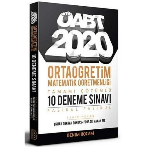 Benim Hocam 2020 Öabt Ortaöğretim Matematik Öğretmenliği Tamamı Çözümlü 10 Fasikül Deneme - Orhan Gökhan Gökdaş