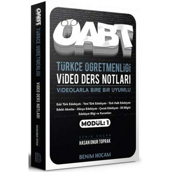 Benim Hocam 2020 Öabt Türkçe Öğretmenliği Video Ders Notları Modül 1 Hasan Onur Toprak