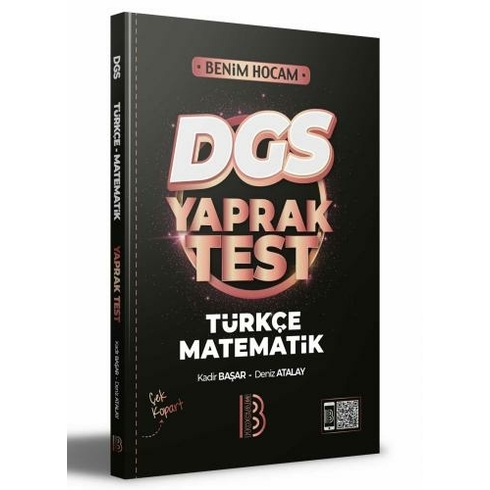 Benim Hocam 2023 Dgs Türkçe Matematik Yaprak Test