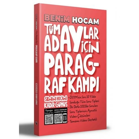 Benim Hocam 2023 Tüm Adaylar Için Paragraf Kampı