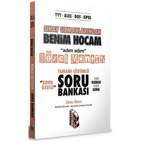 Benim Hocam Tyt Ales Dgs Kpss Tamamı Çözümlü Konu Özetli Sözel Mantık Soru Bankası