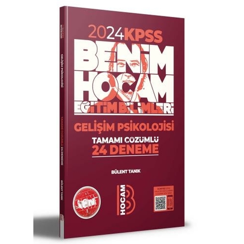 Benim Hocam Yayınlar 2024 Eğitim Bilimleri Gelişim Psikolojisi Tamamı Çözümlü 24 Deneme Bülent Tanık