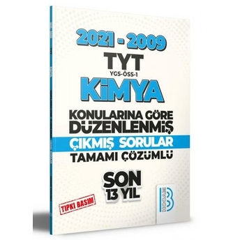 Benim Hocam Yayınları 2009-2021 Tyt Kimya Son 13 Yıl Tıpkı Basım Konularına Göre Düzenlenmiş Tamamı Çözümlü Çıkmış Sorular Komisyon