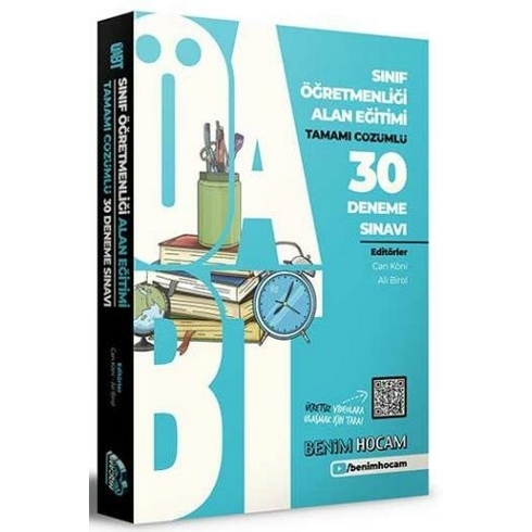 Benim Hocam Yayınları 2021 Öabt Sınıf Öğretmenliği Alan Eğitimi Tamamı Çözümlü 30 Fasikül Deneme - Can Köni